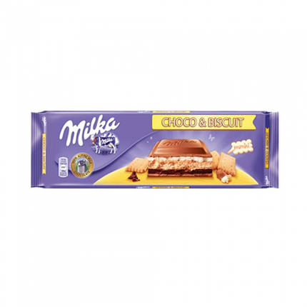 Шоколад Milka 300g Choco & Biscuit, фото 2