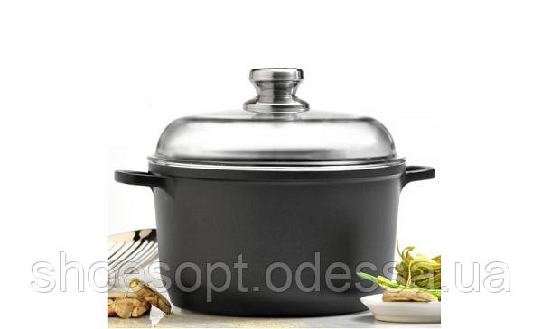 Бульйонна велика каструля з кришкою BergHOFF Cast Line New 6,8 л 24 см