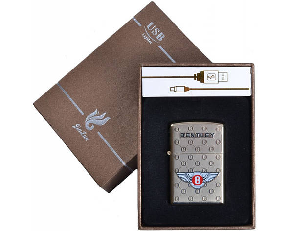 Запальничка подарункова Bentley (спіраль розжарювання, USB) No4705, фото 1
