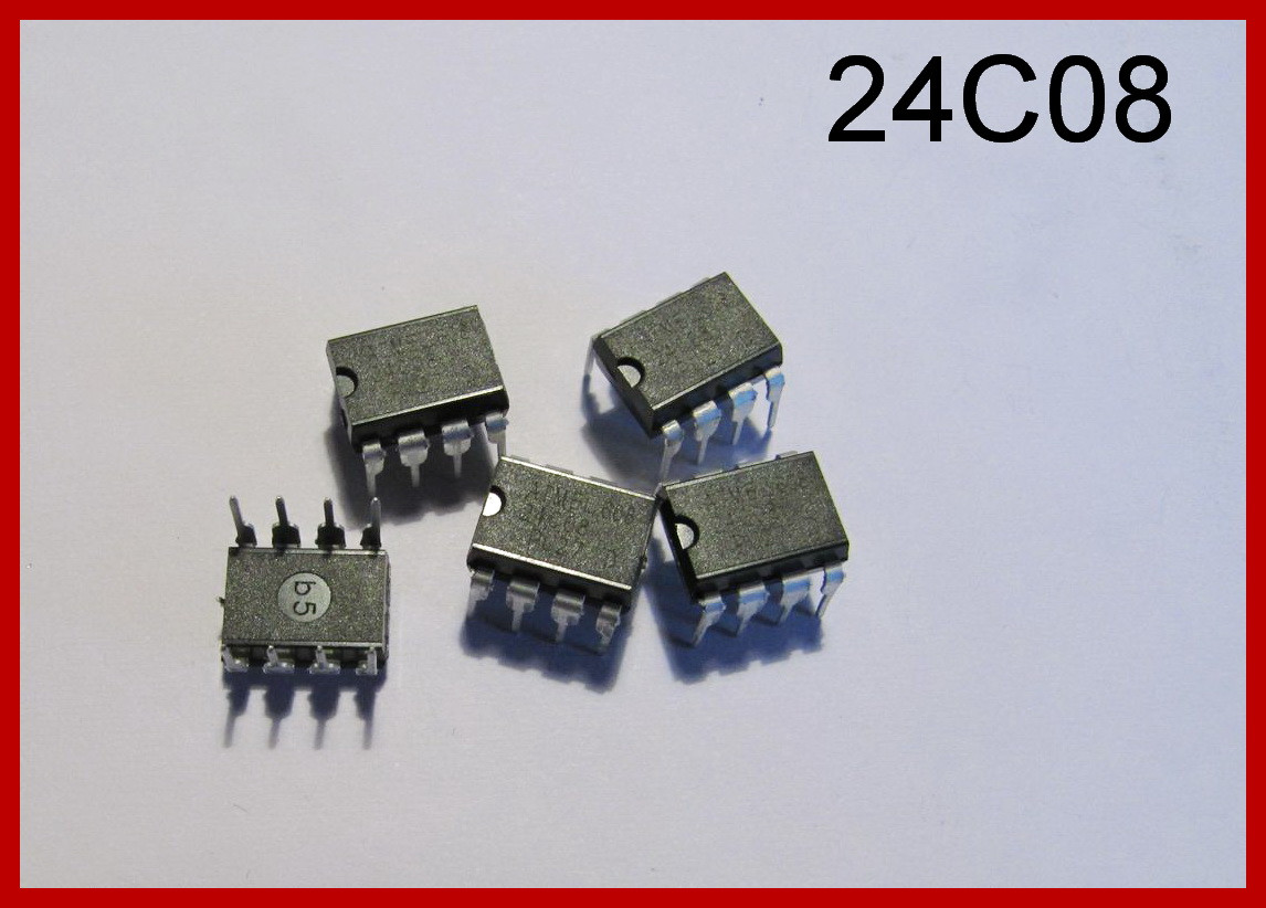 24C08, мікросхема пам'яті, EEPROM.