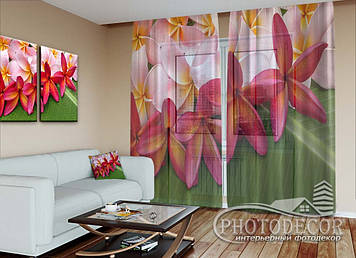 Фото Тюль "Тропічні квіти" - будь-який розмір. Читаємо опис!