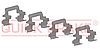 Тримач передніх гальмівних колодок (комплект) на Renault Logan I 2004->2012 - Quick Brake - QB109-1610, фото 3