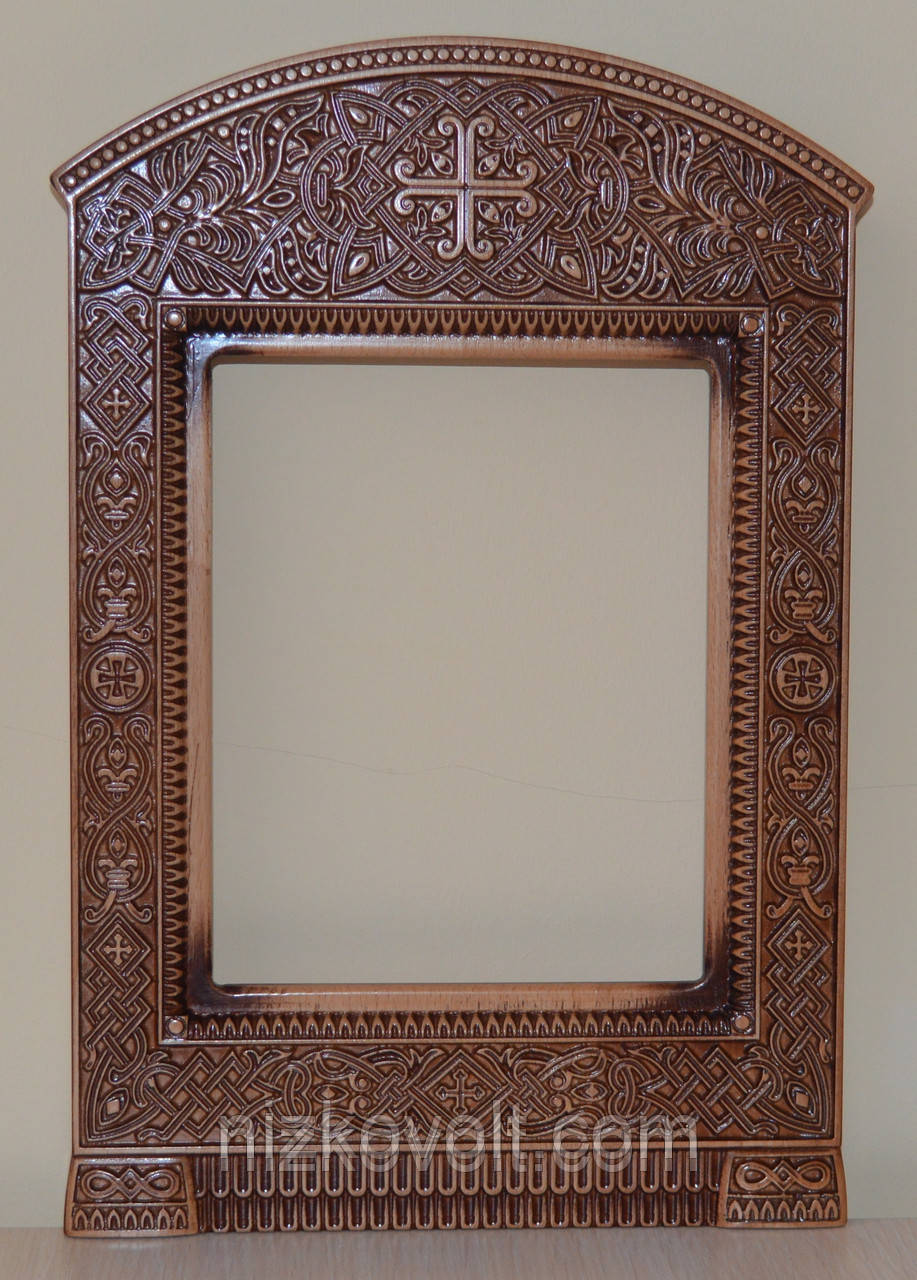 Резной киот "Д" для иконы на заказ, фото 1