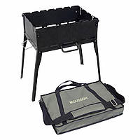 Мангал розкладний (трансформер) на 6 шампурів (сталь 2 мм) з чохлом "Prometeo" Mousson Q6VB