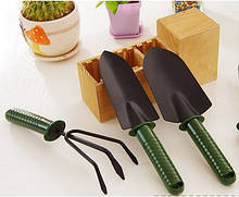 Набір садових інструментів з пластиковими ручками (3 предмета)