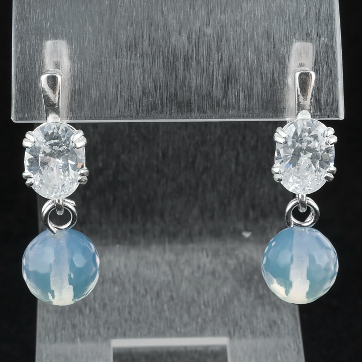 Місячний камінь, сережки, 131СРЛ