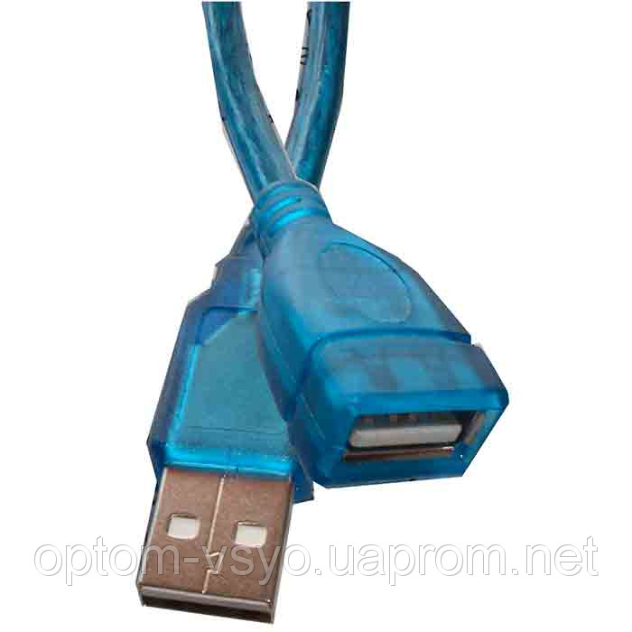 Кабель Удлинитель USB 2.0 Тип AM-AF ("папа"-"мама") (0,3 метра) - фото 3 - id-p35861436
