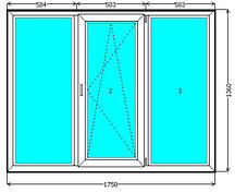 Металопластикове вікно КВЕ 58 Київ