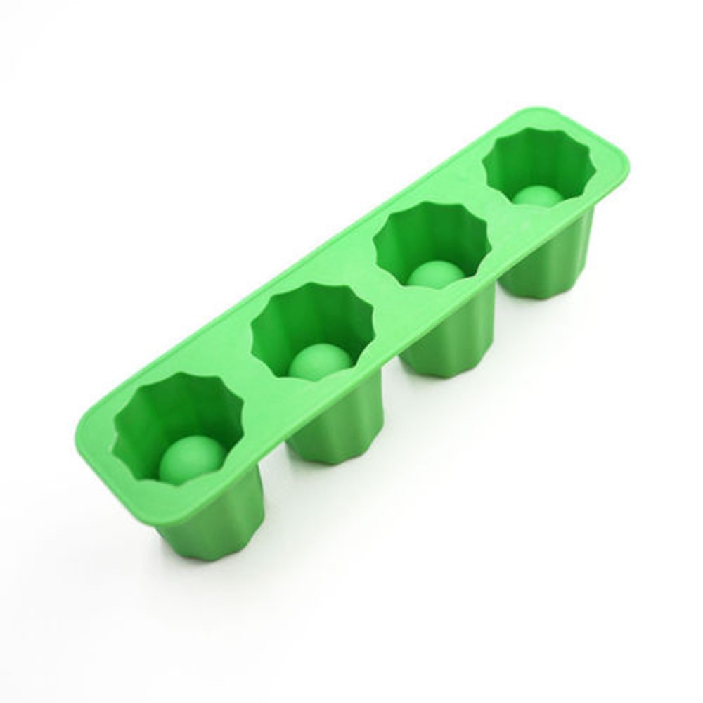 Силіконова форма для льоду (крижана чарка-стопка) - Green, фото 1