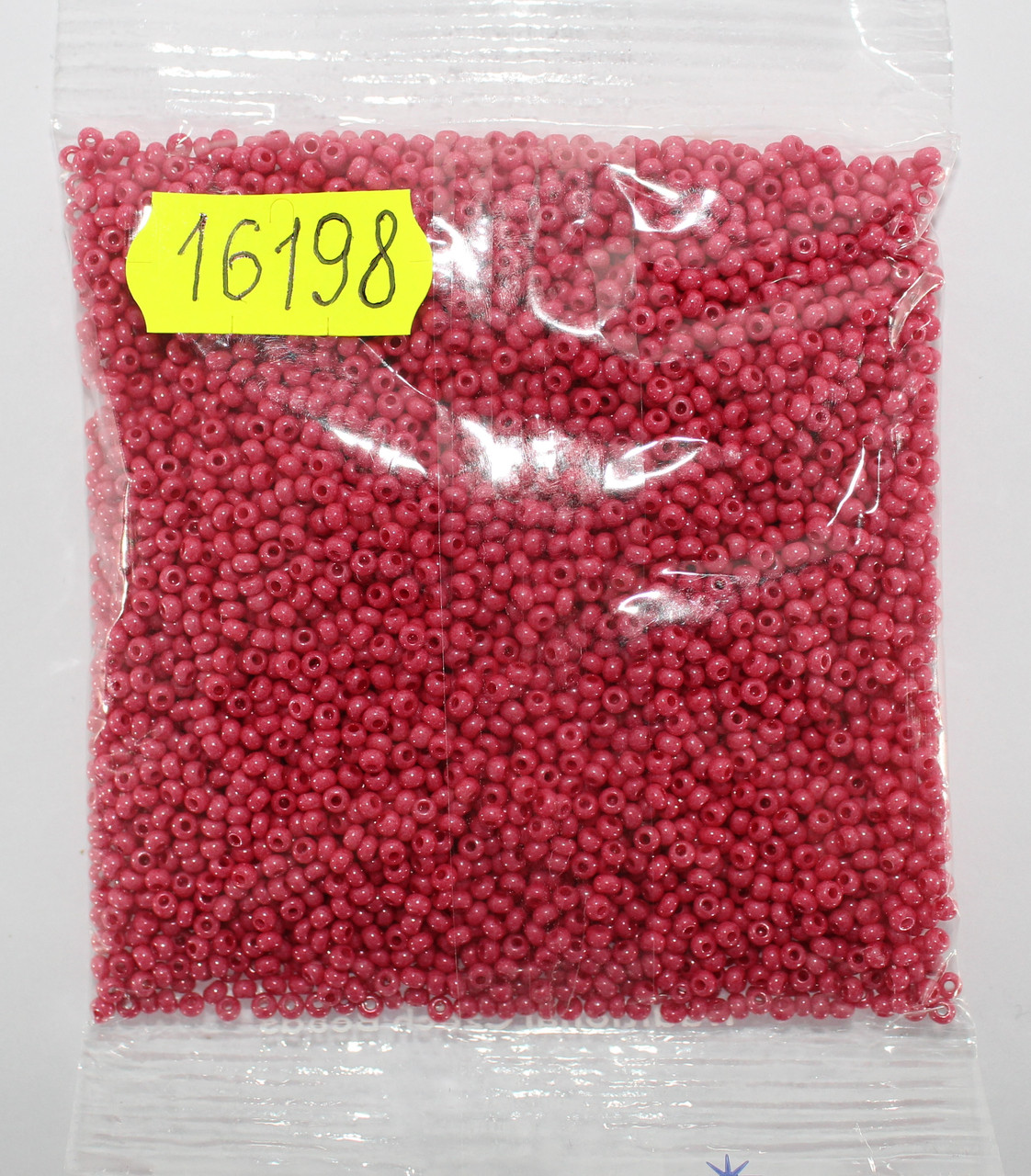 Бісер 10/0, No16198 маліновий перламутровий (уп.50 грам)