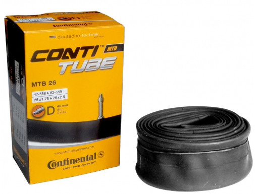 Камера Continental MTB 26", 26x1.75 > 26x2.5 Dunlop 40мм