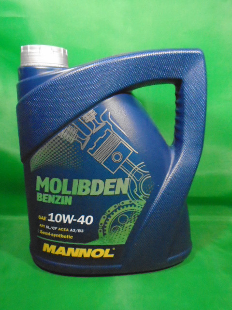 Олія 10W40 напівсинтетика MANNOL Molibden (Молібден) SL 4 л