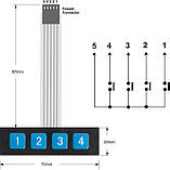 Матрична клавіатура 1x4, 1*4 для Arduino [#9-8], фото 2