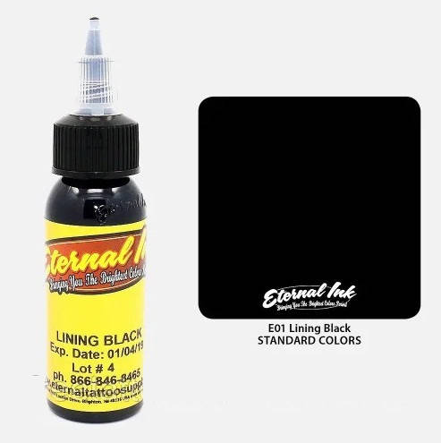 

Краска для тату Eternal Lining Black (Черный для контура)