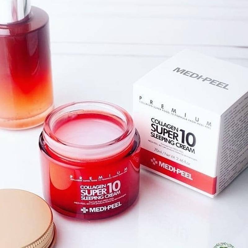 

Омолаживающий ночной крем для лица с коллагеном Medi Peel Collagen Super10 Sleeping Cream, 70 мл