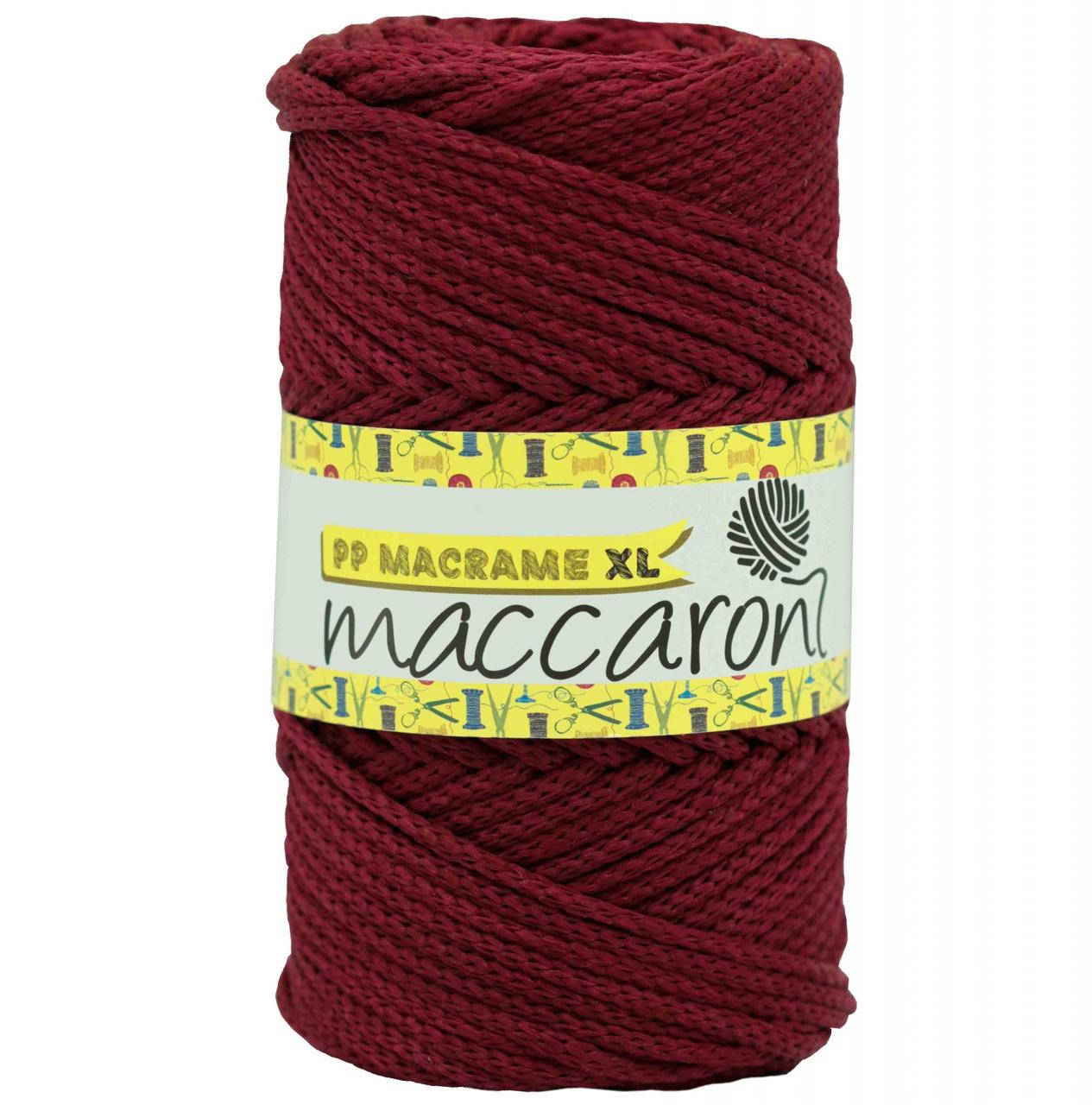 

Полипропиленовый шнур PP Macrame XL Maccaroni 4 мм, темно-красный