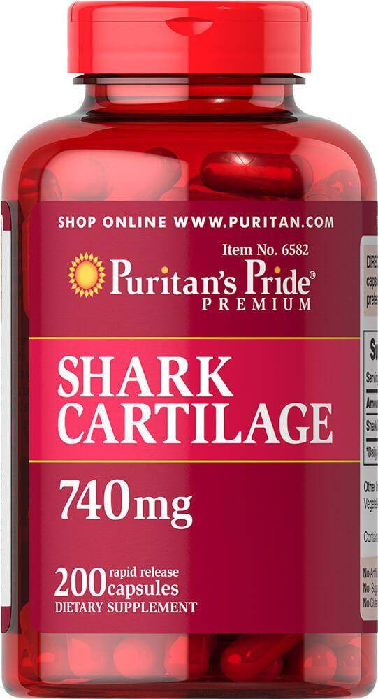 

Акулий Хрящ (Shark Cartilage) 740 мг 200 капсул