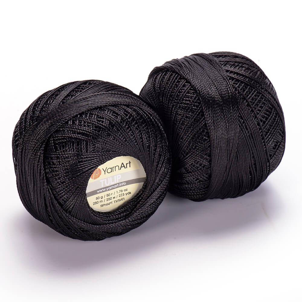 

Yarnart Tulip № 400 черный