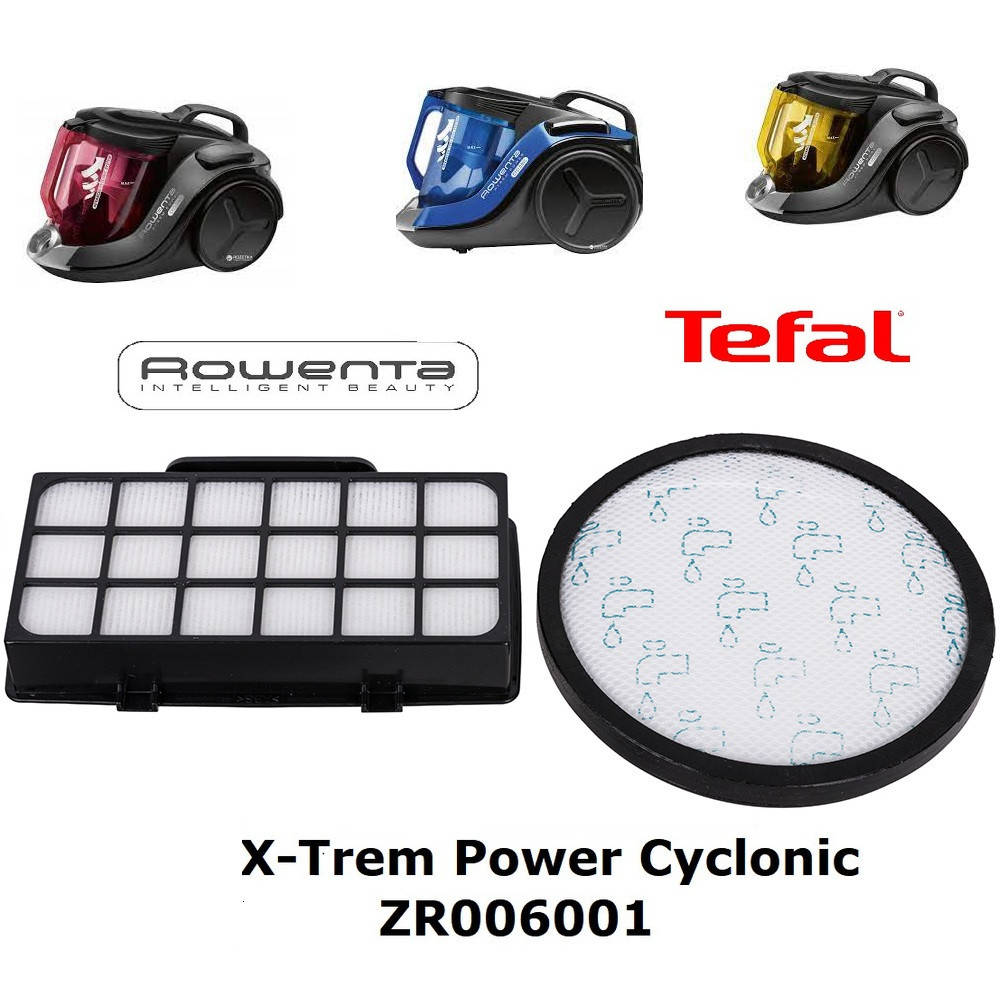 

Комплект ( набор ) фильтров для пылесоса Rowenta X-Trem Power Cyclonic ZR006001 RO6931 RO7213 RO7223 RO7283
