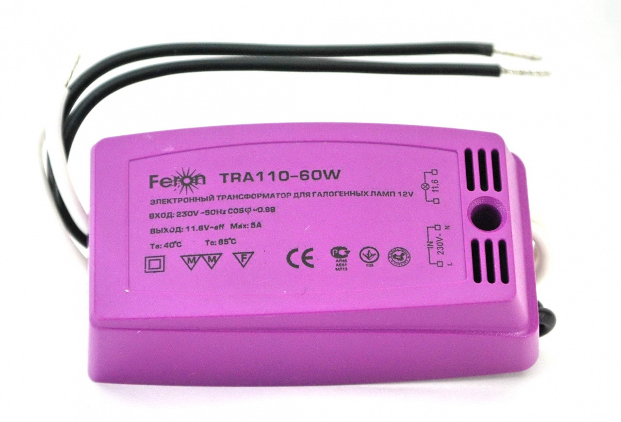 Трансформатор понижуючий c захистом TRA110 60W