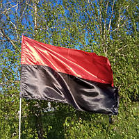 Атласний прапор червоно-чорний УПА 90*140 см