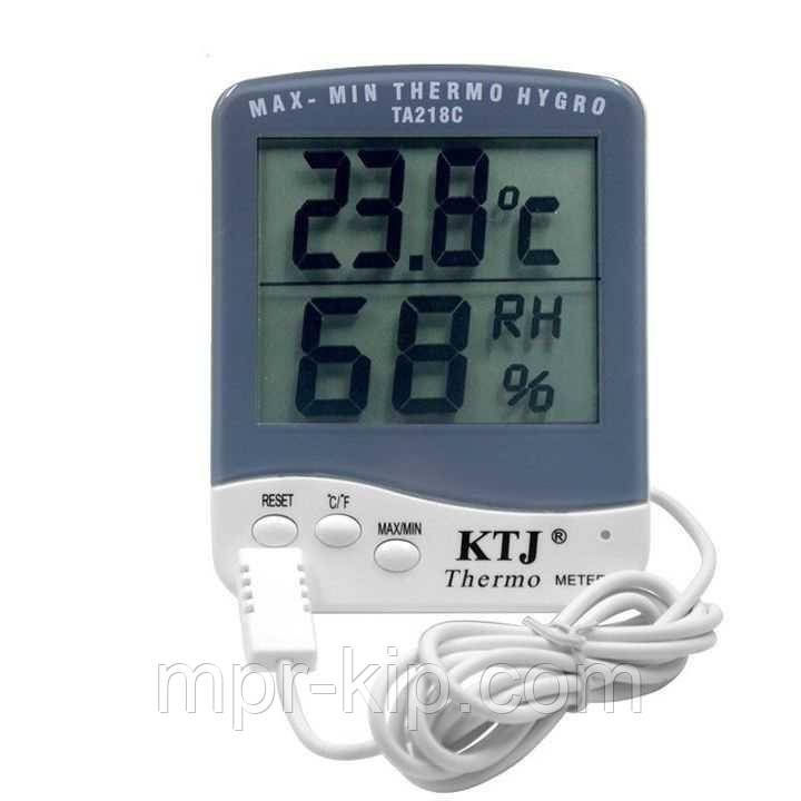 Термогигрометр KTJ Thermo TA218C (0°C ~ 50°C; 10% ~ 98%) с выносным датчиком температуры и влажности - фото 2 - id-p534516882