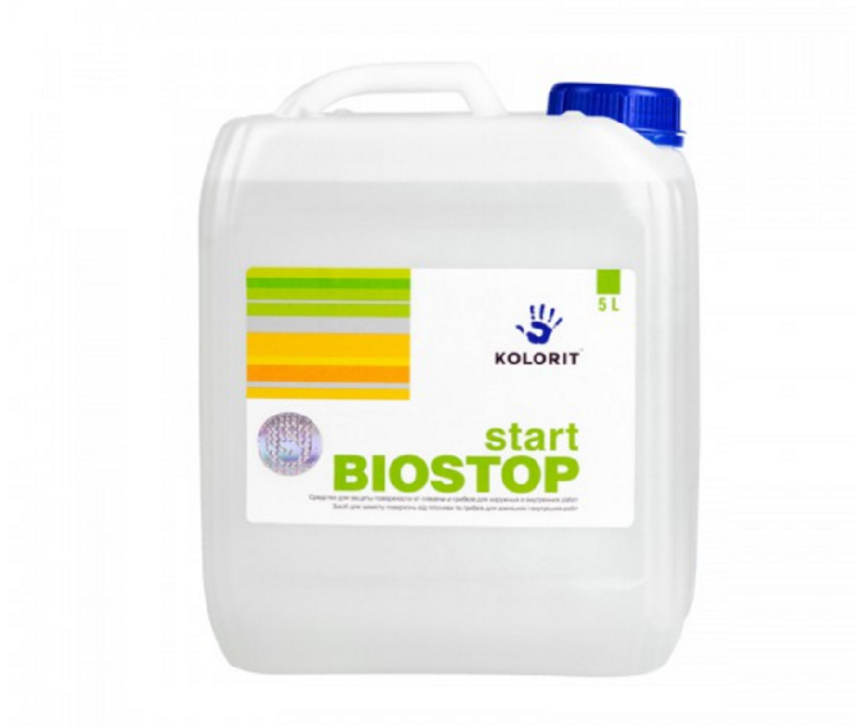 Антисептична Грунтовка KOLORIT START BIOSTOP глибокого проникнення 5л