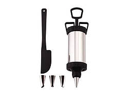 Набір шприц кондитерський із 4 насадками Empire EM 9755