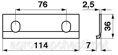 Напрямна коса 0650.6395 жатки комбайнів Deutz-Fahr