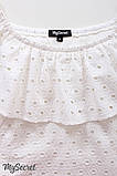 Ультра модна сукня для вагітних і годування ELEZEVIN DR-27.022, молочна розмір 48, фото 7