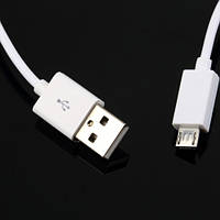 Кабель micro USB довжина 1 м білий