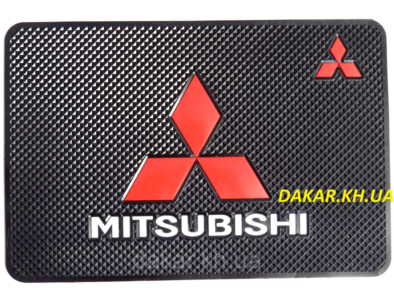 Mitsubishi Антиковзний силіконовий килимок на торпедо з логотипом v2 Міцубіші