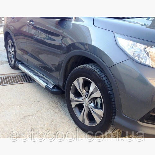 Бічні пороги майданчик Kia Sportage 2016+ г.в. Line, фото 1