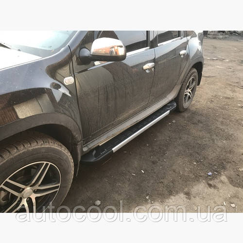 Бічні пороги майданчик Kia Sportage 2016+ г. RedLine V1, фото 1