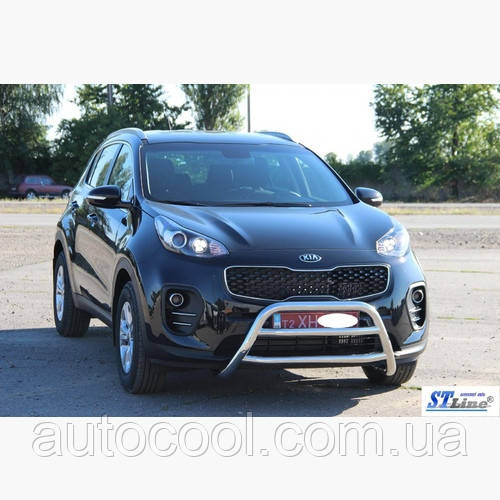 Захист переднього бампера кенгурятник Kia Sportage 2016+ г.в.