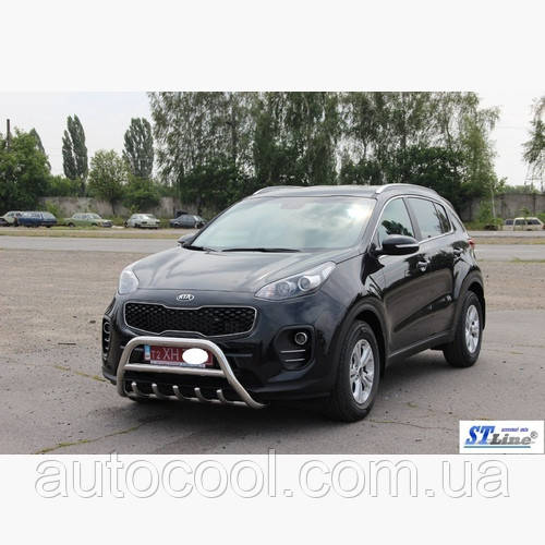 Захист переднього бампера кенгурятник Kia Sportage 2016+ г.в., фото 1