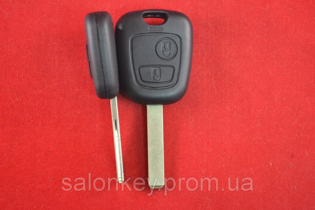 Ключ Citroen 2 кнопки лезо HU83 - фото 1 - id-p35918720