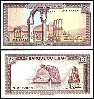 Ливан/Lebanon 10 Livres 1986 UNC