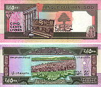 Ливан / Lebanon 500 pounds 1988 Pick 68 UNC