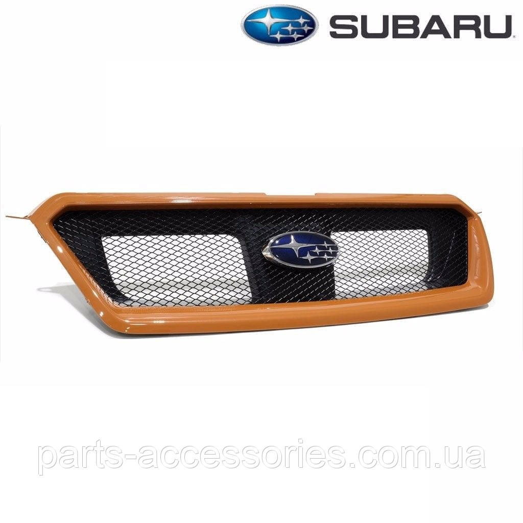 Subaru XV Crosstrek 2013-2016 Решітка радіатора колір Tangerine Orange Pearl жовтогаряча Нова Оригінал, фото 1
