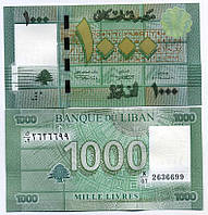 Ливан / Lebanon 1000 pounds 2012 Pick 90 new UNC