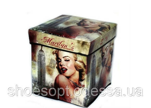 Стильний пуфик складаний декоративний Marilyn 31х31х31см