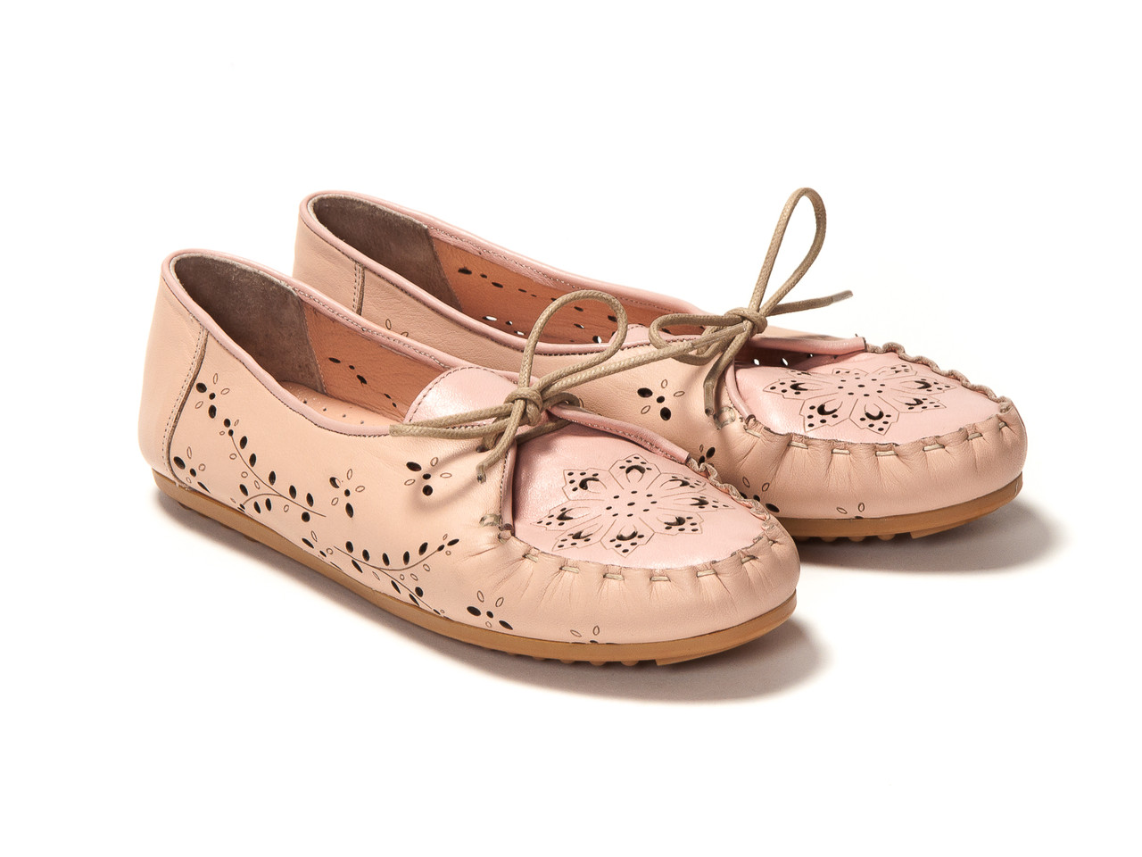 Мокасини Etor 3855-765-1-512 пудра