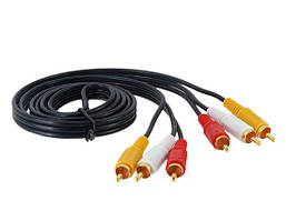 Кабель компонентний 3RCA — 3RCA (1,5 метра) у блістері