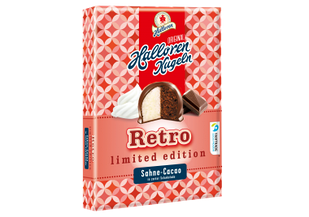 Шоколадні цукерки Halloren Kugeln Retro Sahne-Cacao, 125 г.