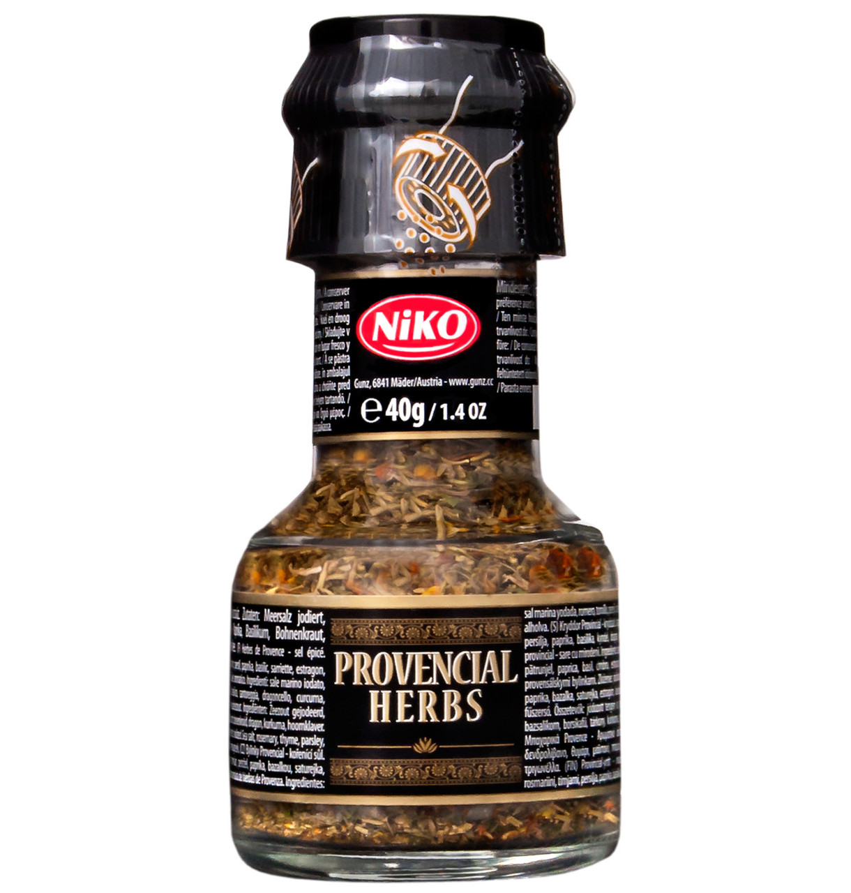 Спеції Provensial Herbs Niko Прованські трави з млином, 40 г