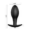 Анальна пробка 12 режимів вібрації силікон софт-тач soft touch, фото 3