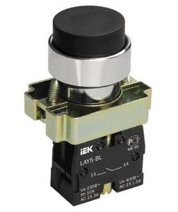 Кнопка керування без підсвічування - 1s LAY5-BL21 чорна