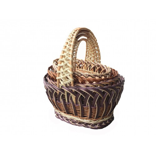 Комплект кошика з вербової лози 4 шт.