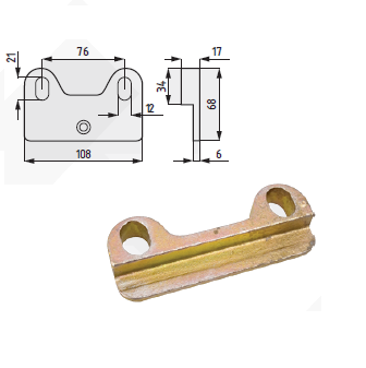 Притискач головки коси 613017.2 (Claas), фото 1